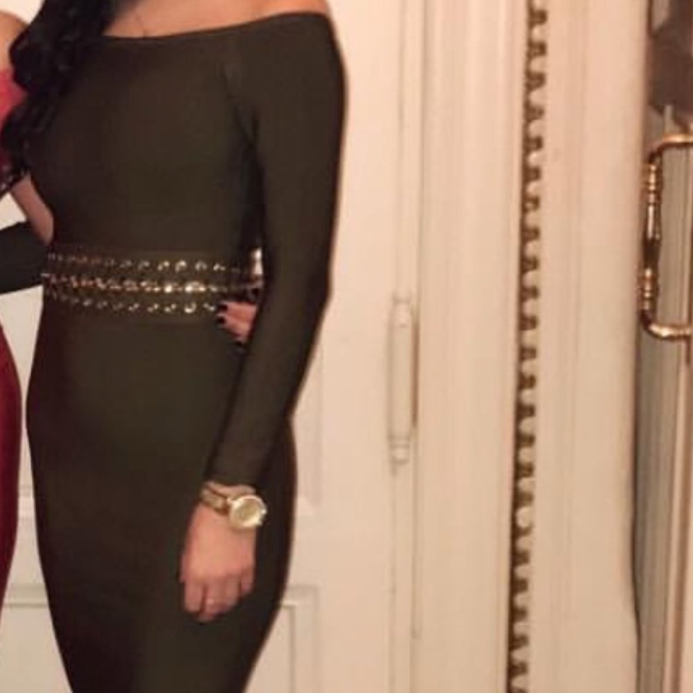 Green Bandage Midi Dress size XS